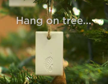 Essential oil tree ornament